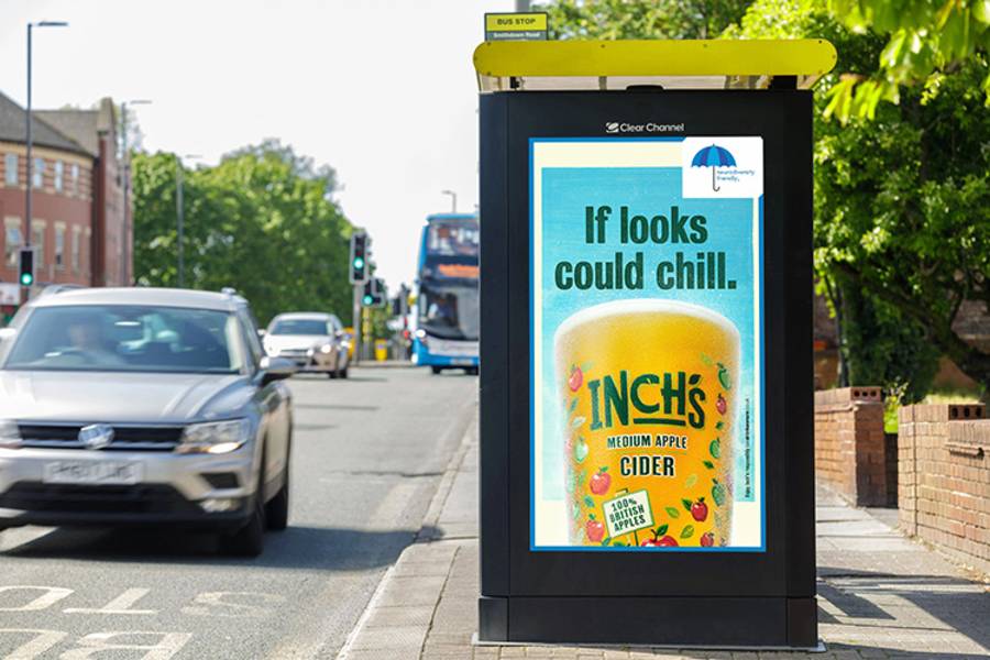 Inches Cider 'If looks could chill' Out of Home poster