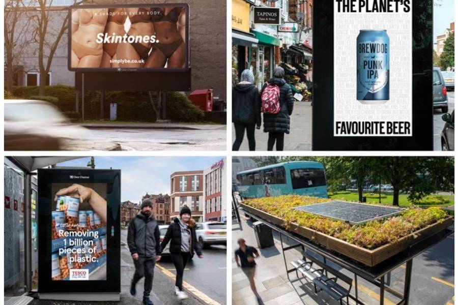 Collage image of Adshel, Billboard and Living Roof