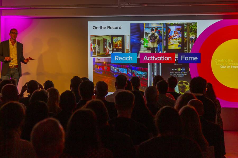 Clear Channel Managing Director Richard Bon presenting On The Record at The Vinyl Factory Soho