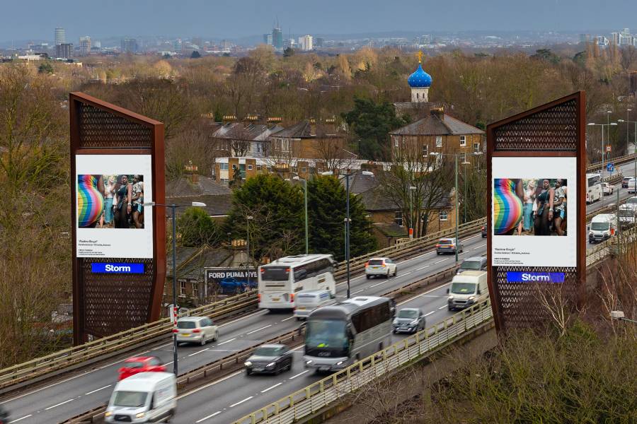 Pocc Artist artwork on storm billboard