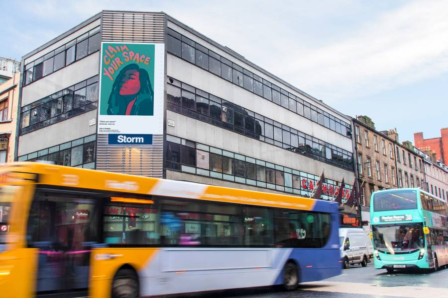 Pocc Artist artwork on storm billboard