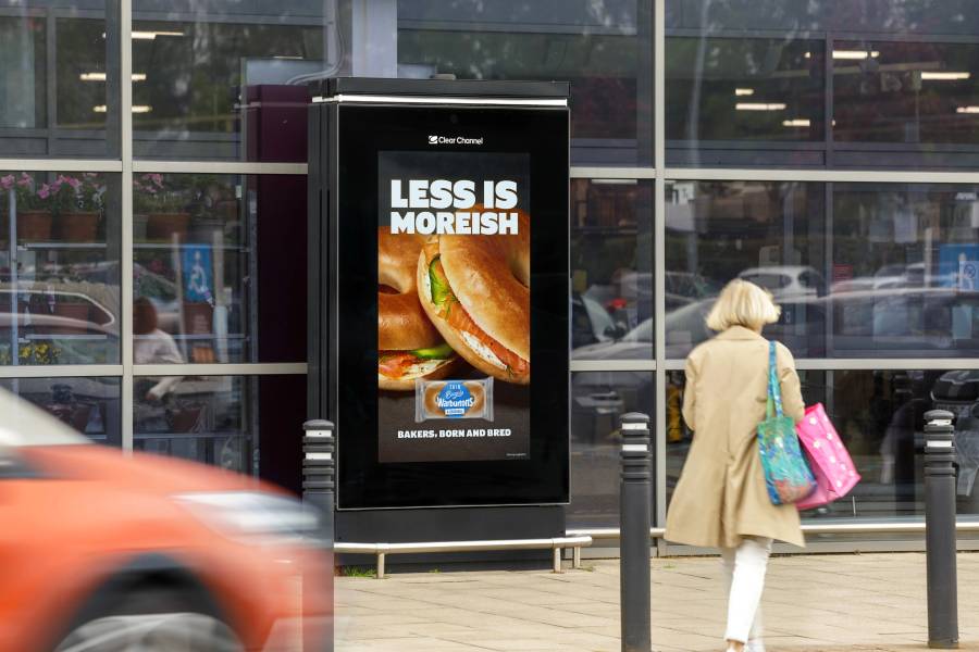 Warburtons poster on Sainsbury's Live poster