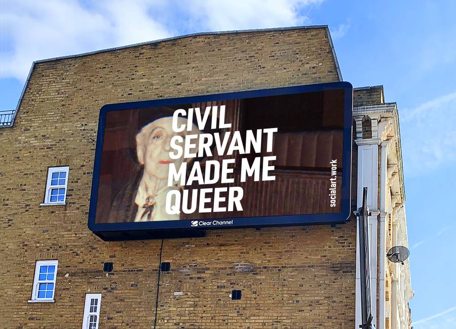 Martin Firrel's digital ad campaign that says civil servant made me queer