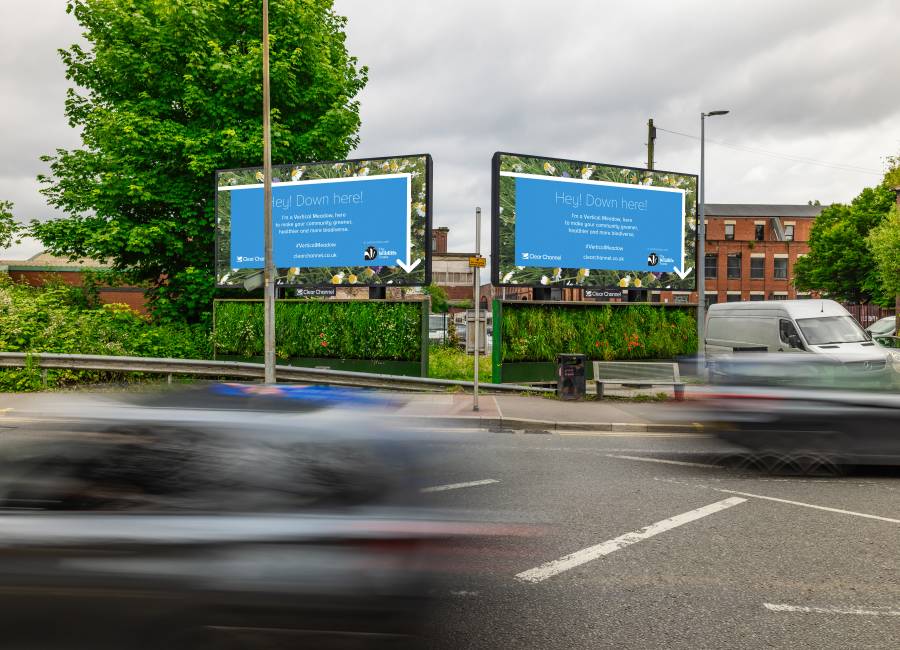 Vertical meadow screens.