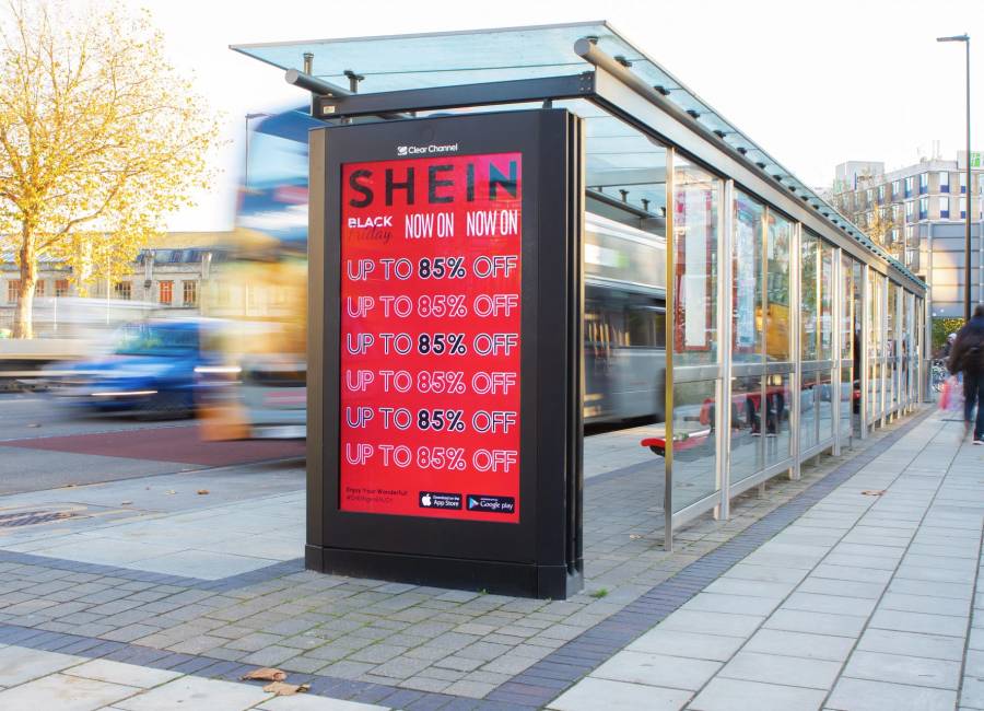 Shein digital out of home ad example