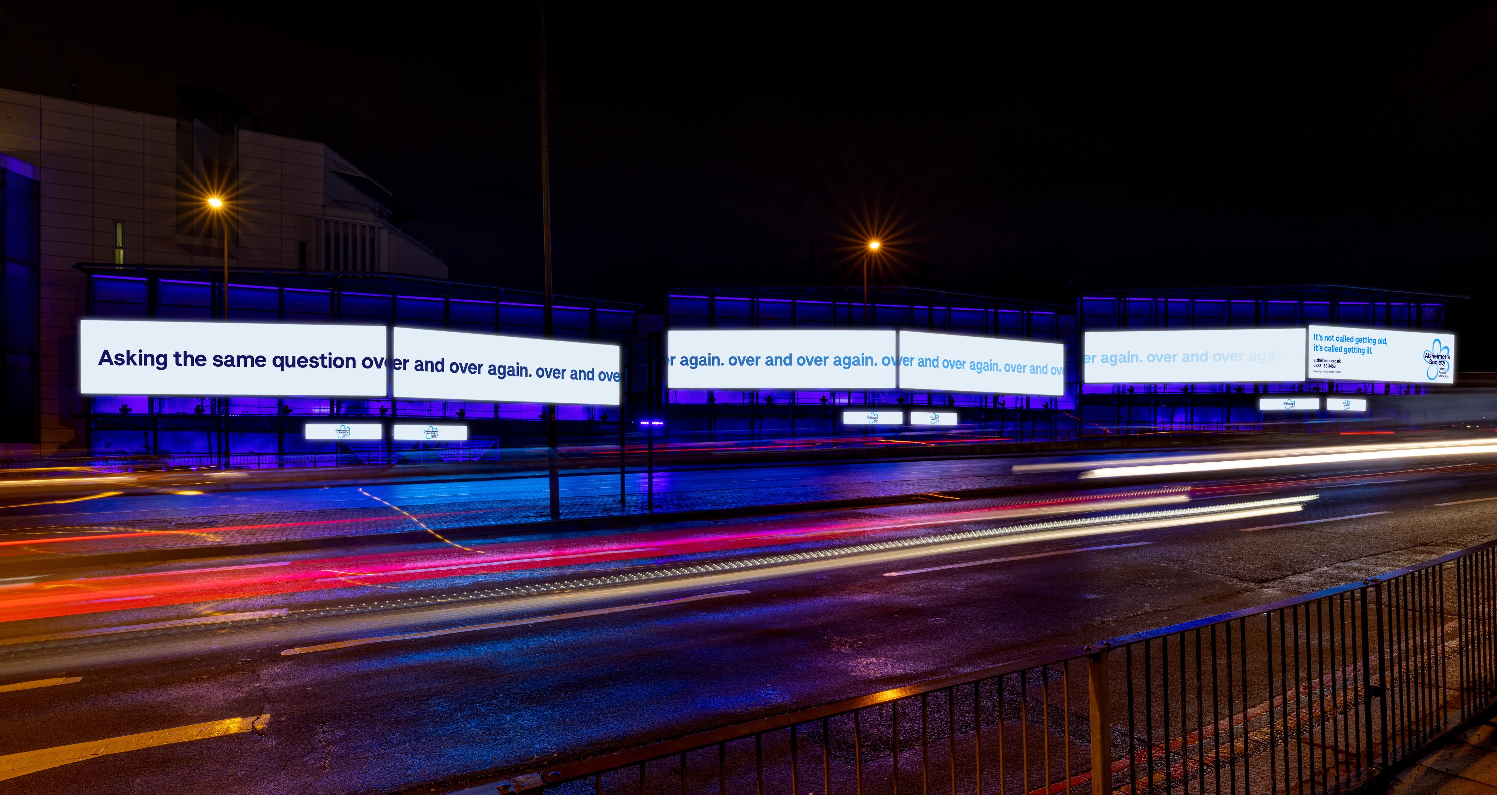 Alzheimer's Society roadside billboard advertising example