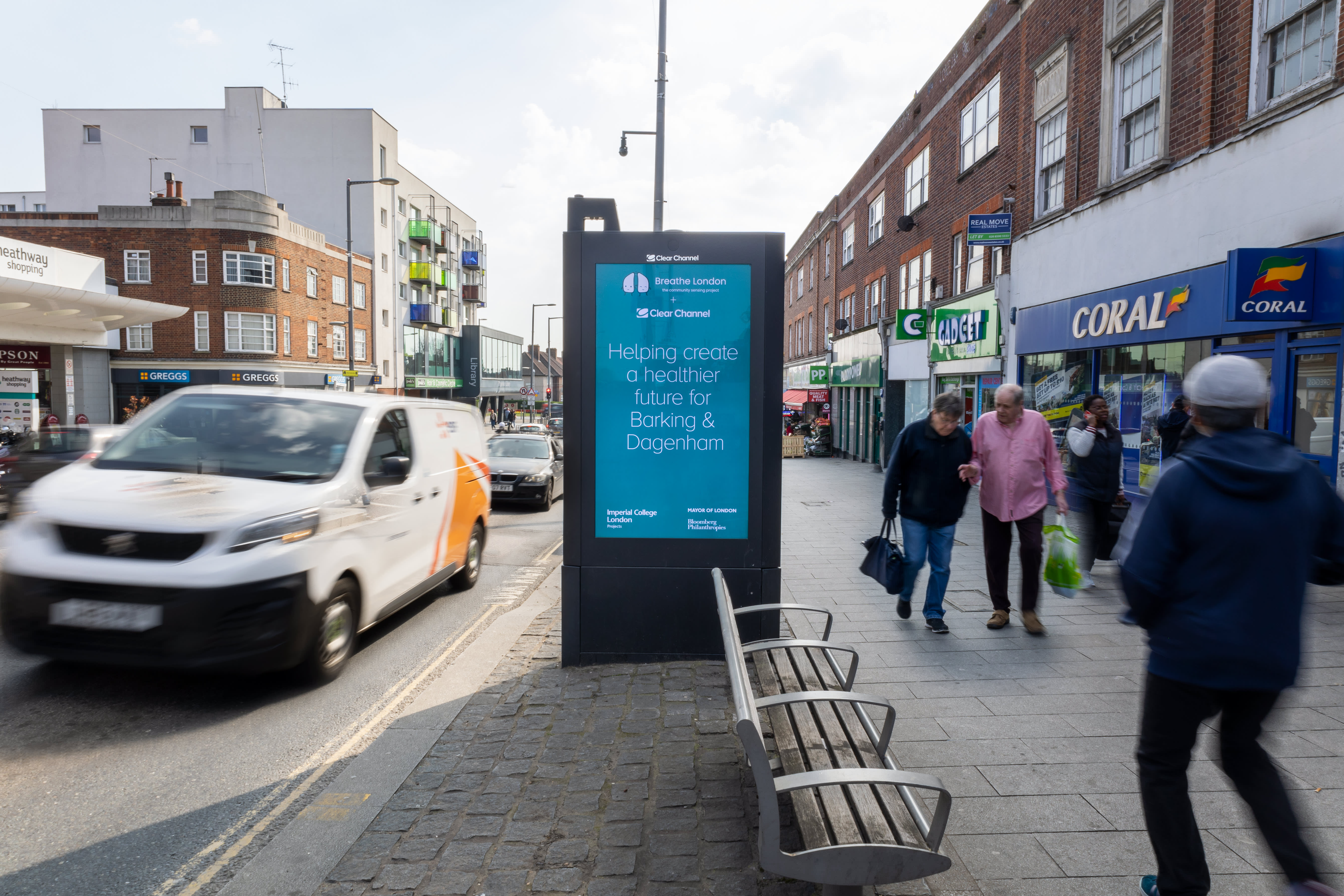 Air quality sensors in Barking and Dagenham.