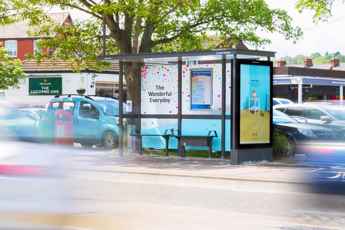 IKEA Billboard on a bus stop