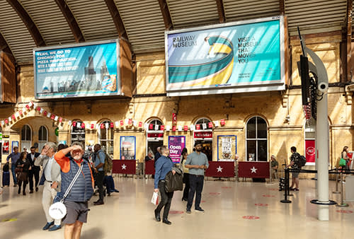 Posters at York Station