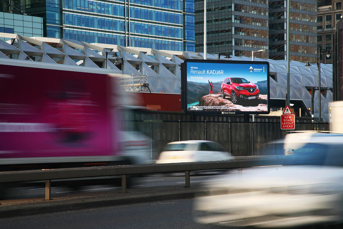 Renault roadside billboard