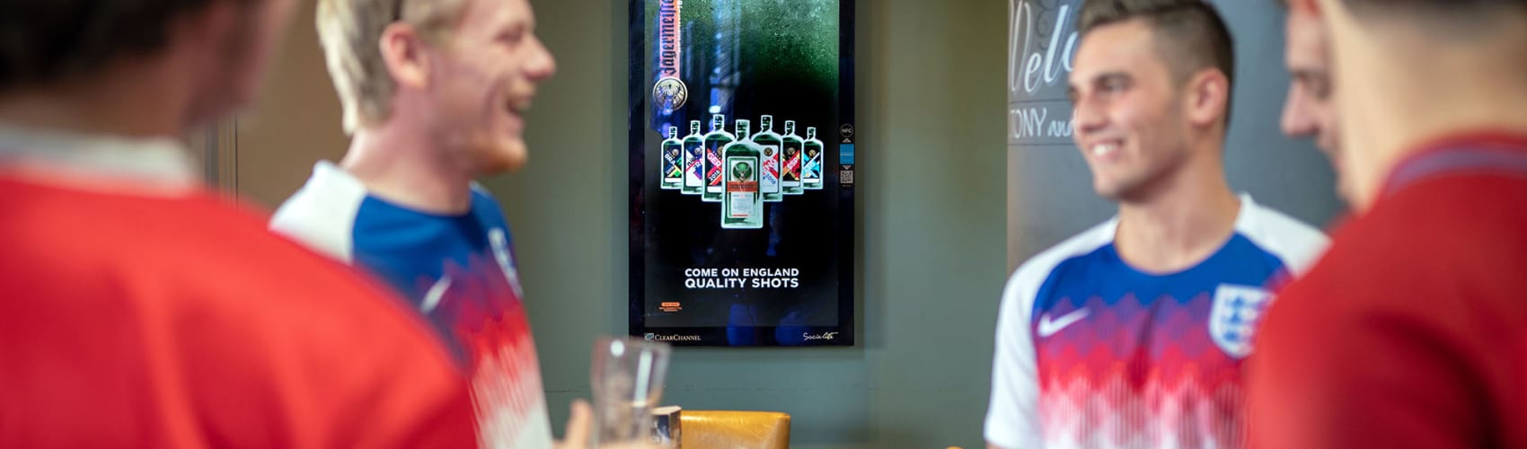 Socialite digital screen in a bar