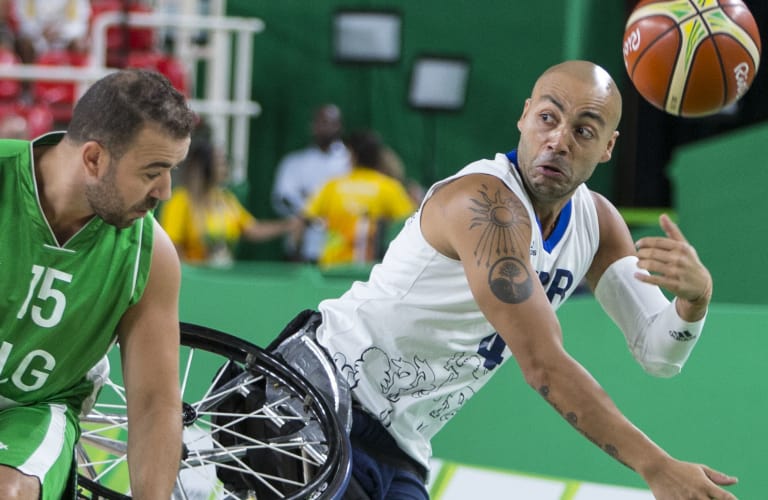 Wheelchair basket ball top