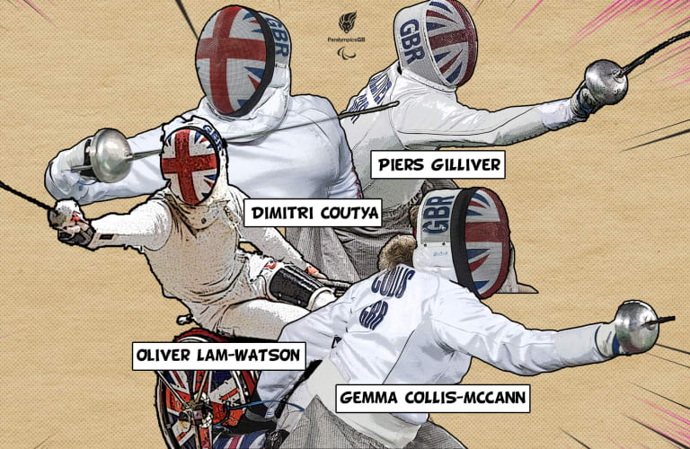 ParalympicsGB Paralympicsgb reveals wheelchair fencing quartet for