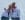 Sam standing arm in arm with Annie Caddick
