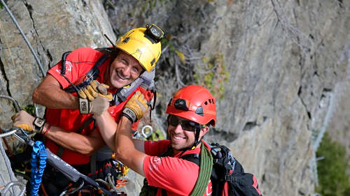 Photo de cours d'escalade