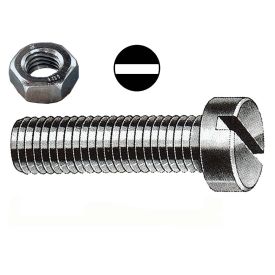 Metaalbout cilinderkop met gleuf img