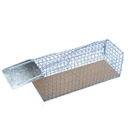 2242 - RATTEKOOIEN, 1 DEUR, VERZINKT 280x100x100 mm img