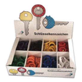 8009 - Toonbankdisplay met assortiment sleutelkenringen img