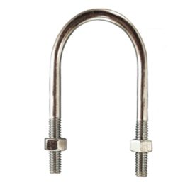 U-bout lang voor ronde buis met 2 losse zeskantmoeren img