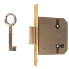 Insteek- meubelslot messing img