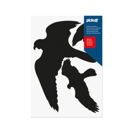 Silhouetten vogels zelfklevend img