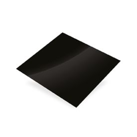 Plaat glad zwart alu img