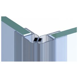 Magnetische sluitstrip douche hoek img