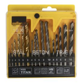 5641 - BORENSET STEEN - METAAL - HOUT 16 st/pcs img