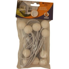 6278 - 10 ELASTIEKLUSSEN M.BOL, WIT 4 mm - 15 cm img