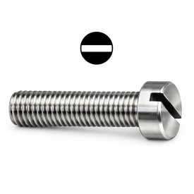 Metaalbout cilinderkop met gleuf RVS a2 img