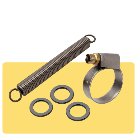 Veren, darmklemmen en dichtingsringen img