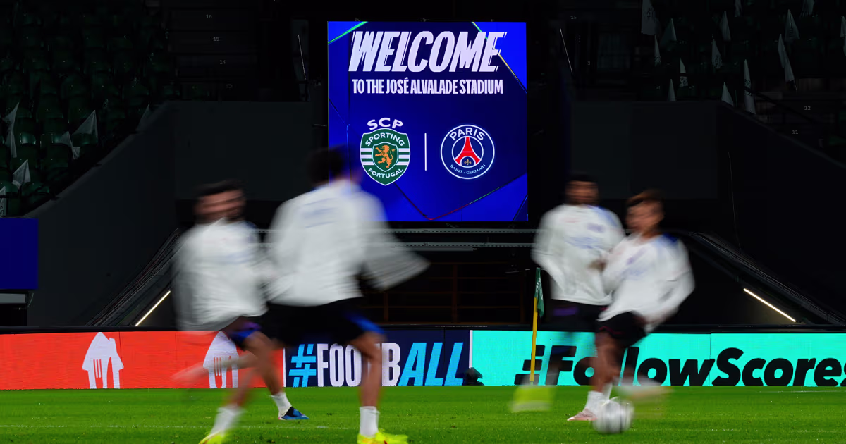 Diaporama: Dernier entrainement avant de rencontrer le Sporting Portugal