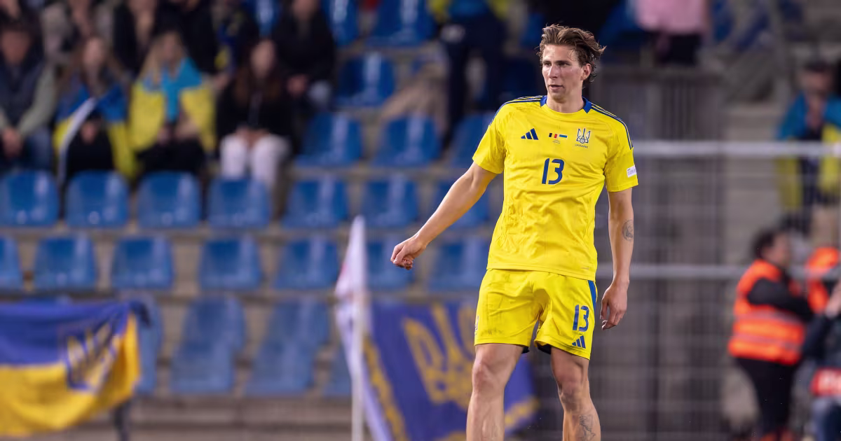 Illia Zabarnyi avec l'Ukraine