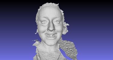 A 3D image of a woman’s face
.