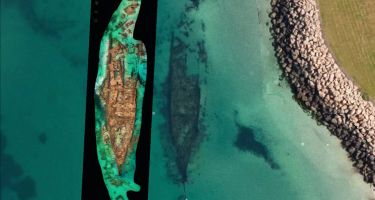Omeo 3D model compared to Google Earth image of wreck at Coogee
. Credit: Kevin Edwards (MAAWA)