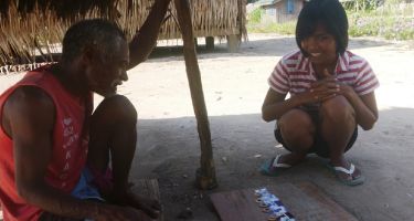 Agta camp member participating in the study
. Credit: Daniel Smith