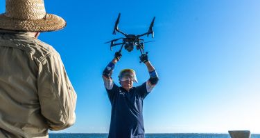 A drone being deployed
. Credit: DPIRD