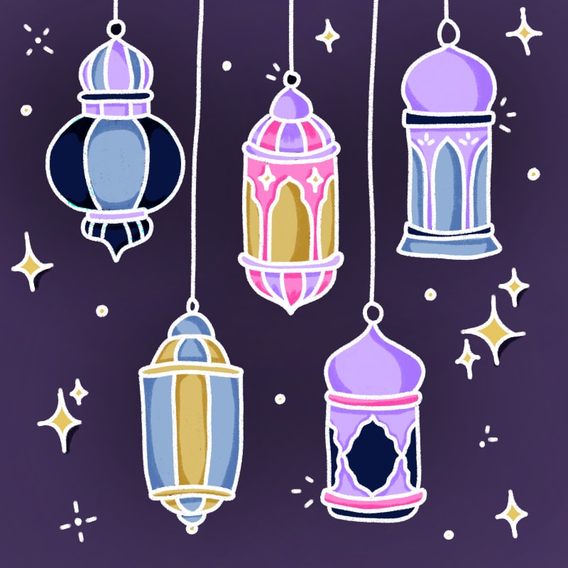 lanterns-drawing