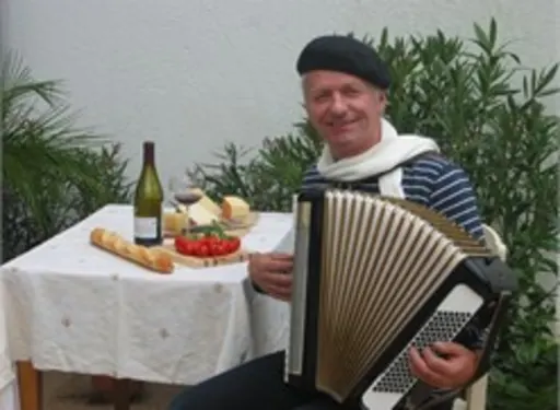 Akkordeonist Martin Gehrmann