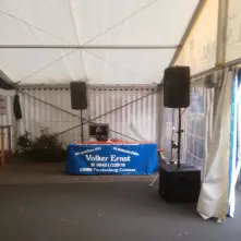 für kleine Festzelte u.ä.