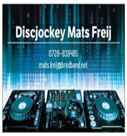 Discjockey Mats Freij Discjockey Mats Freij