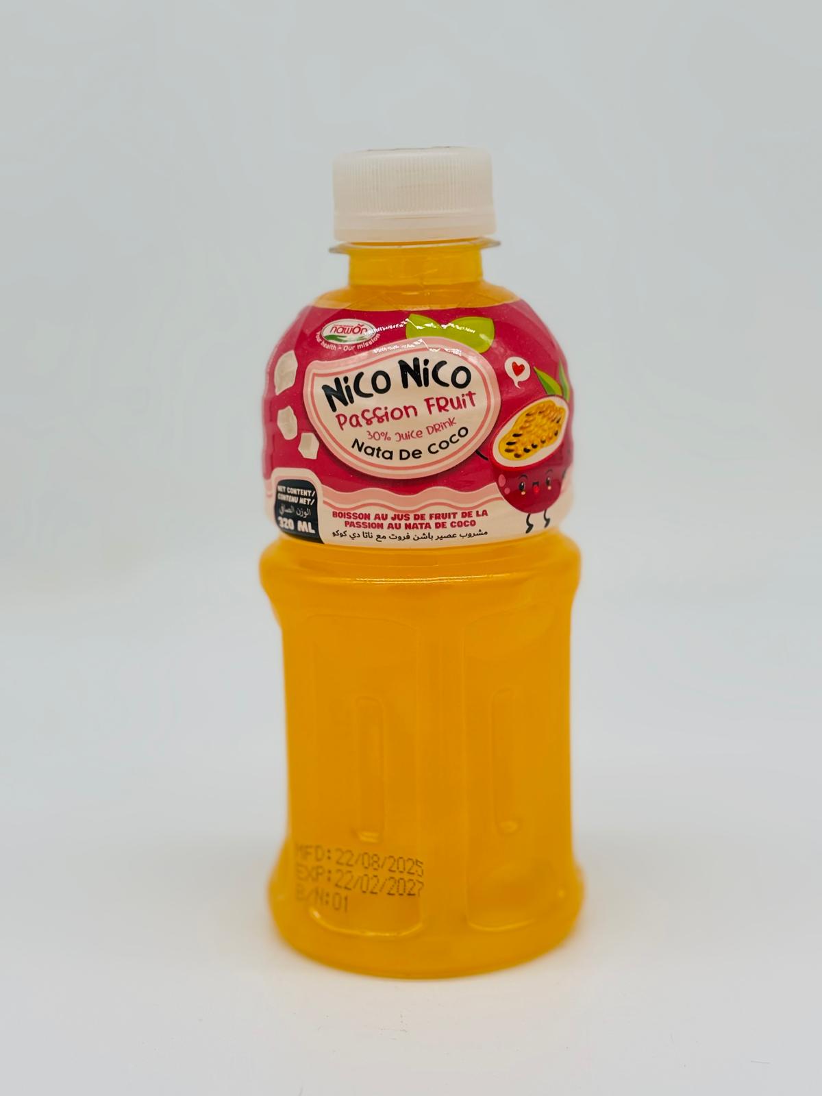 نيسو نيسو مشروب عصير استوائي مع ناتا دي كوكو نكهة الباشن فروت 320 مل