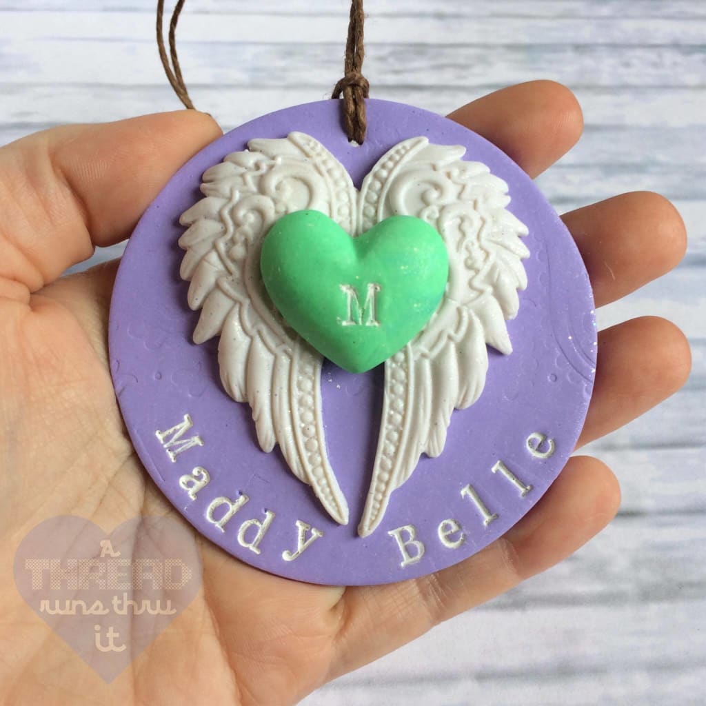 Angel wing ornament