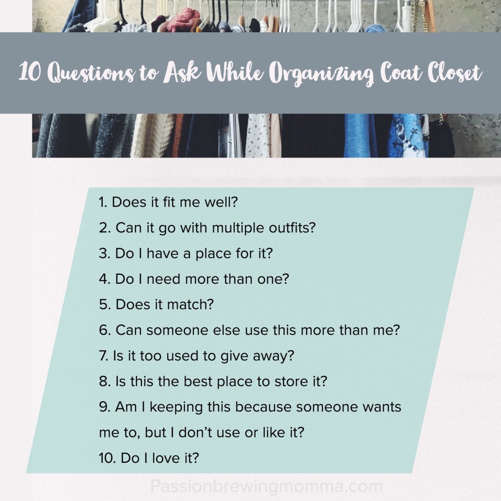 organize coat closet questions