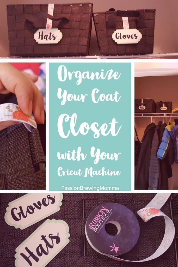 Organize Coat Closet with Your Cricut Machine