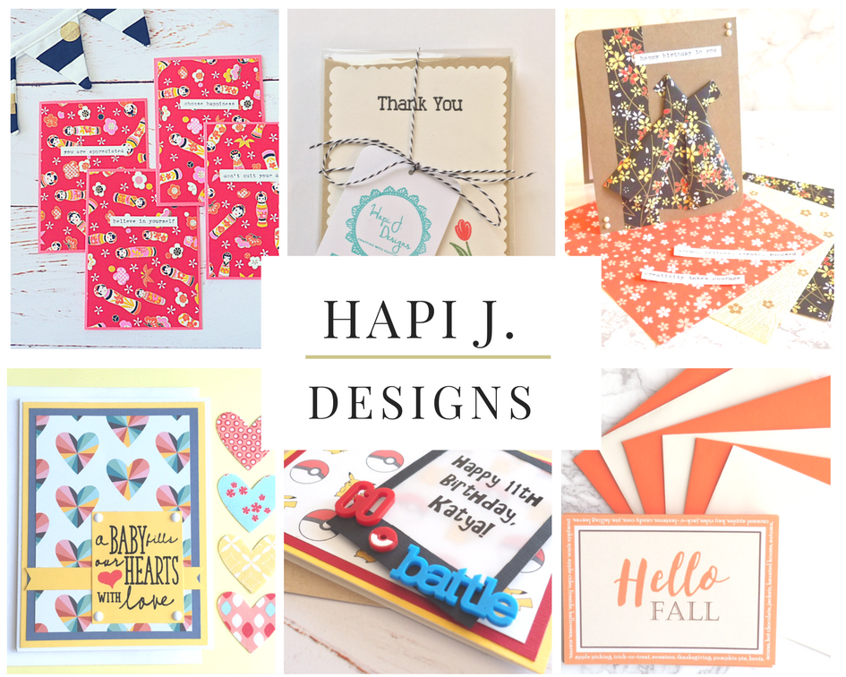 paper crafting at hapi j. designs