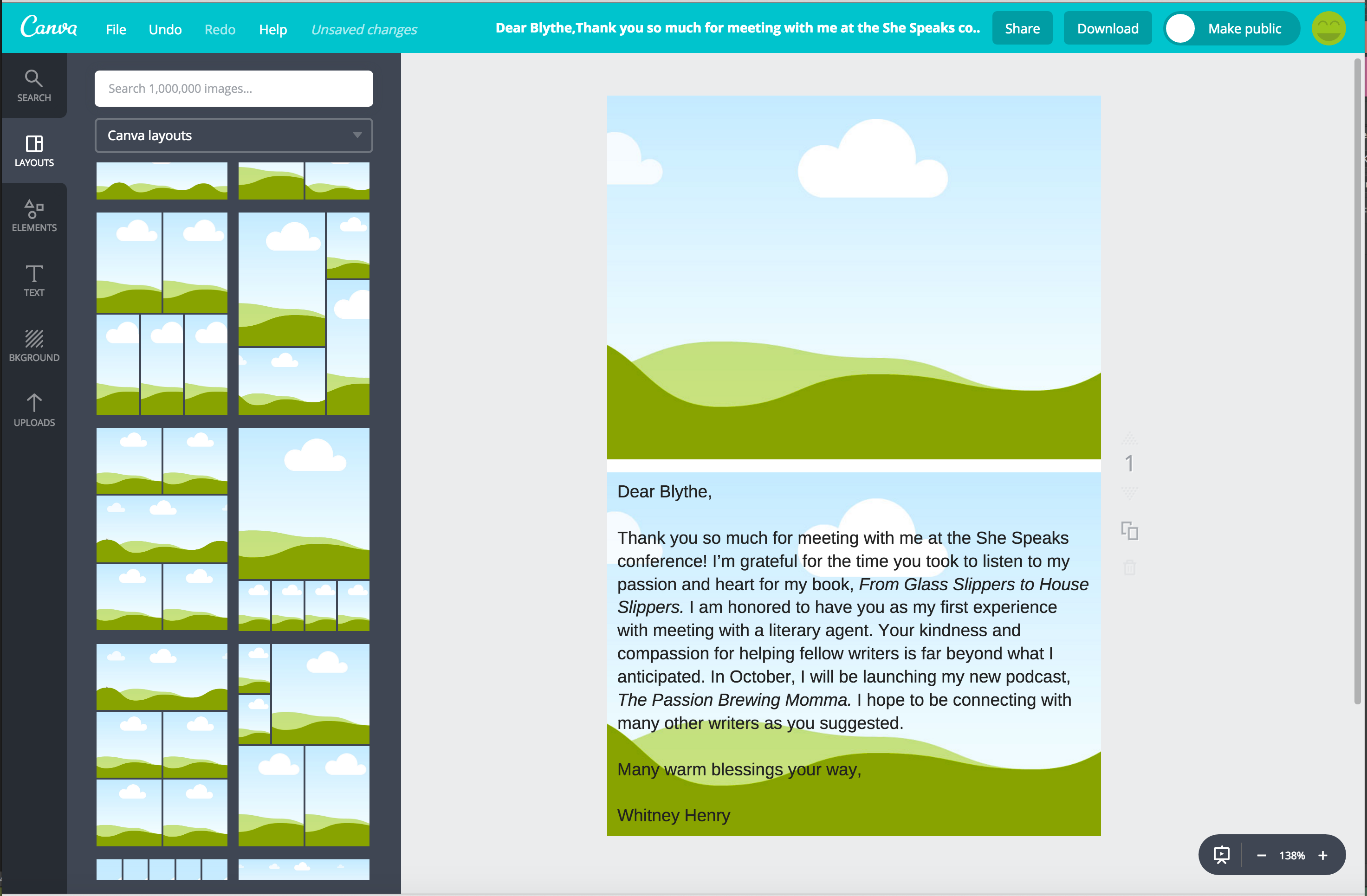 Canva Printout for Publisher