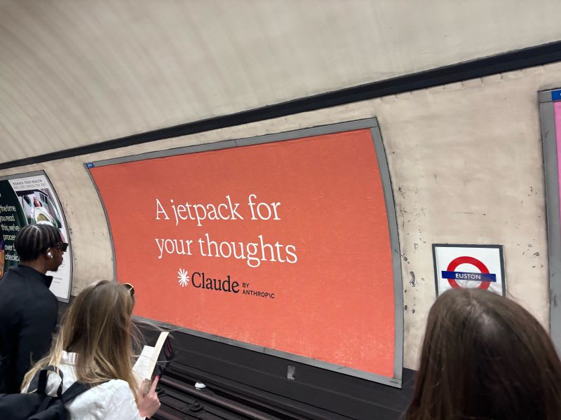 Example of an Anthropic lifecycle marketing ad