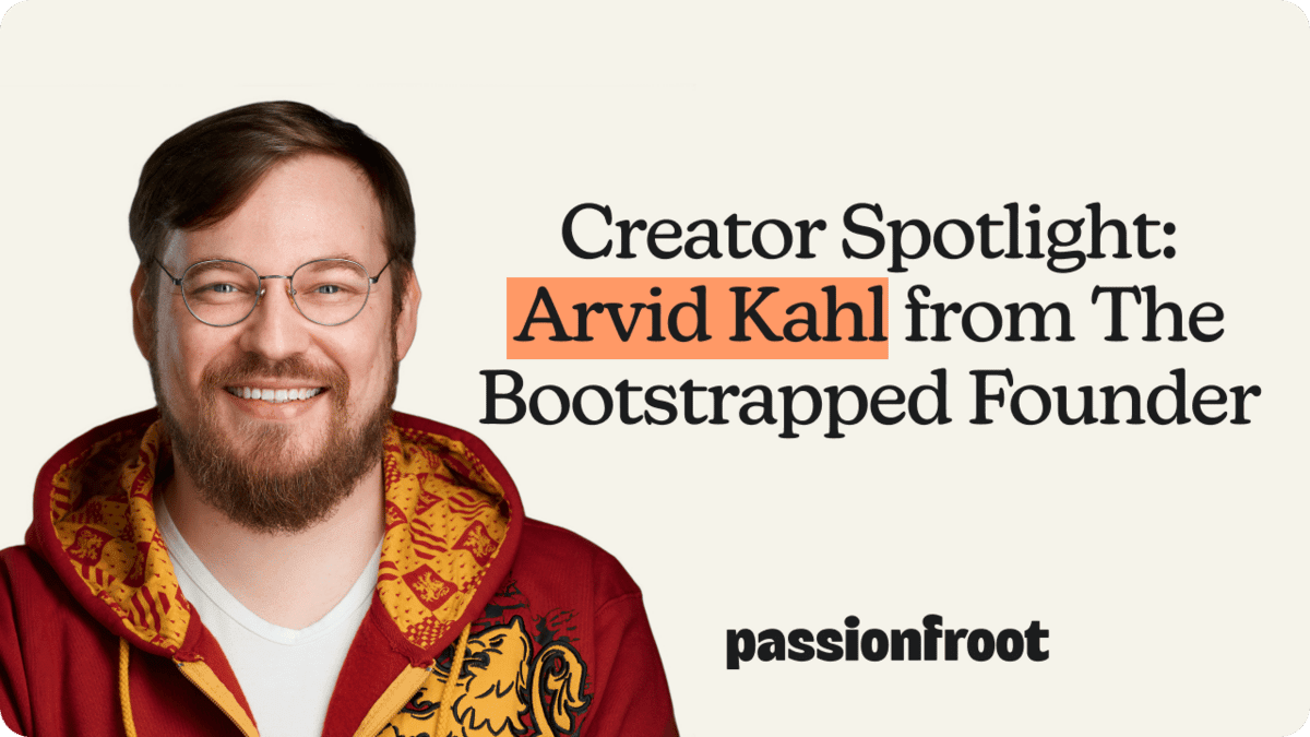 Arvid Kahl, creator of The Bootstrapped Founder newsletter