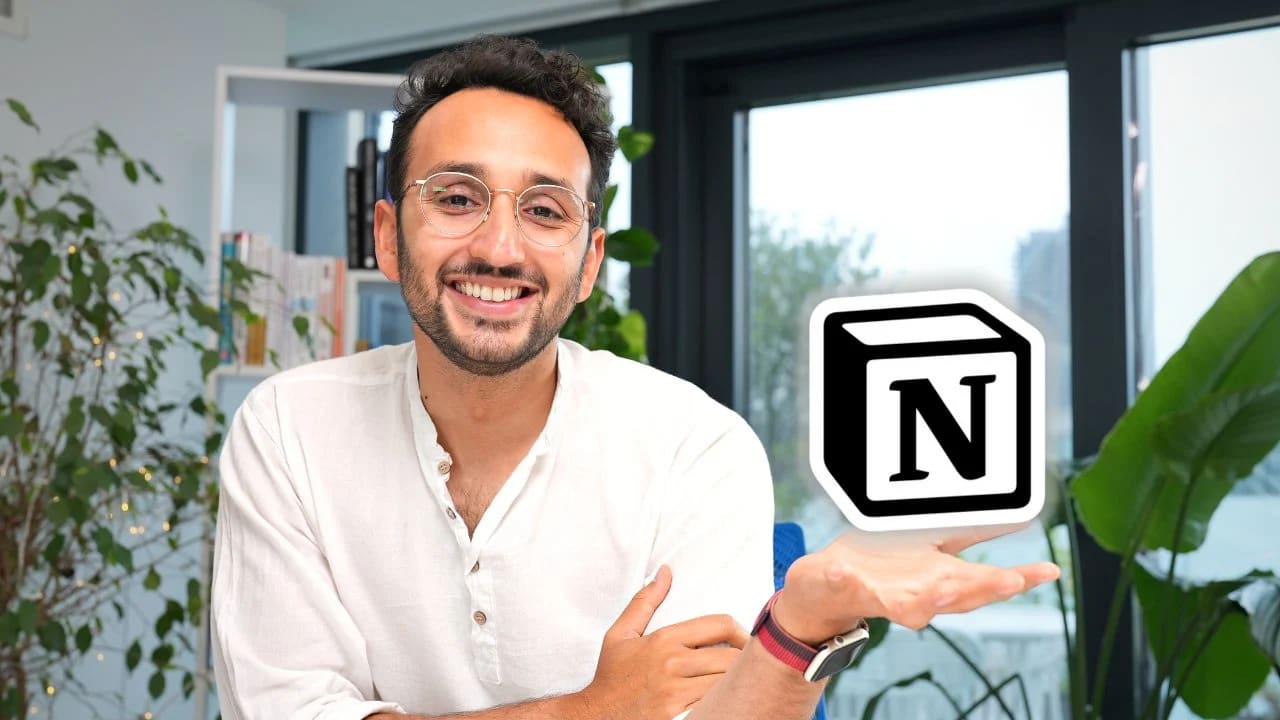 Notion's scaled influencer outreach program featuring creators like Ali Abdaal